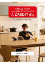Prospectus Cuisines Schmidt : Offrez-vous la qualité Schmidt à crédit 0%* !
