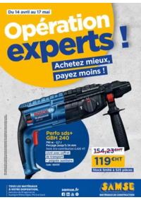 Prospectus Samse matériaux LYON : Opération experts !