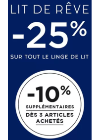 Prospectus Eurodif BORDEAUX : -25% SUR LE LINGE DE LIT