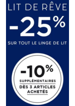 Prospectus Bouchara : -25% SUR LE LINGE DE LIT