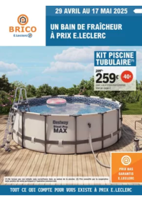 Prospectus Brico E.Leclerc SAINT PARRES AUX TERTRES : Piscines