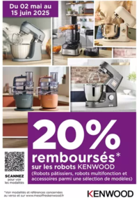 Prospectus Boulanger Saint-Maximin : Offre KENWOOD: 20% remboursés sur une selection de robots Kenwood