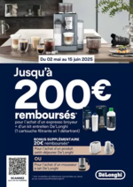 Promos et remises  : DELONGHI VOUS REMBOURSE JUSQU'A 200€