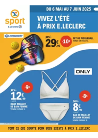 Prospectus Sport et Loisirs E.Leclerc Saint Ouen l'Aumone : E.Leclerc Sports ETE