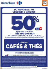 Prospectus Carrefour Drive BEAUZELLE : OPERATION BONS D’ACHAT CAFÉS ET THÉS