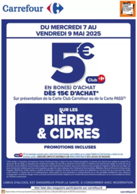 Prospectus Carrefour Express Fenouillet : OPERATION BON(S) D’ACHAT BIÈRES ET CIDRES