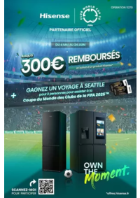 Prospectus Boulanger Petite-Forêt : OFFRE Hisense : jusqu'à 300€ remboursés !