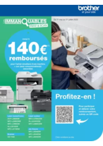 Promos et remises  : Jusqu'à 140€ remboursés avec Brother