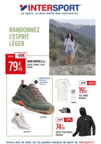 Prospectus Intersport QUIMPER : RANDONNEZ L'ESPRIT LÉGER
