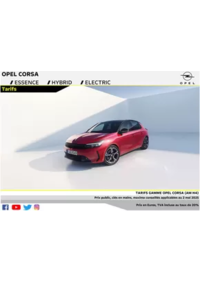 Prospectus Distributeur OPEL GARAGE FELDBAUER SARL SAINT-LOUIS : Opel Corsa