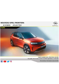 Prospectus Distributeur OPEL GARAGE SECRET DIDIER SARL HAM : Opel Nouveau Frontera