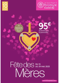 Prospectus Le Manège à Bijoux E.Leclerc VALREAS : FETE DES MERES