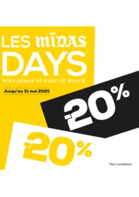 Prospectus Midas Dieppe : -20% SUR TOUT L’ENTRETIEN DE VOTRE VÉHICULE !