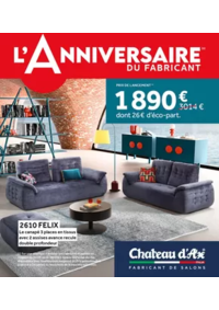 Prospectus Château d´Ax La ravoire : L'ANNIVERSAIRE DU FABRICANT