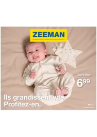 Prospectus Zeeman Wattrelos : Ils grandissent vite. Profitez-en