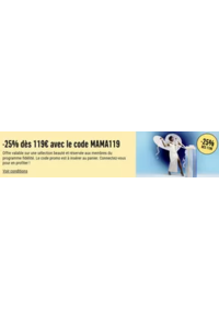 Prospectus Galeries Lafayette Paris Haussmann : -25% dès 119€ avec le code MAMA119