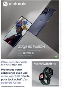 Prospectus MDA SAINTE FEYRE : Montre Moto Watch Fit offerte