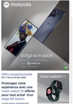 Prospectus MDA : Montre Moto Watch Fit offerte