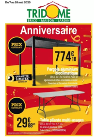 Prospectus Tridôme SALAISE SUR SANNE : Anniversaire
