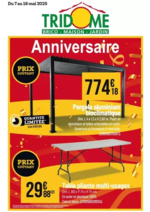 Prospectus Tridôme : Anniversaire