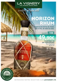 Prospectus LA VIGNERY Cesson. : Horizon Rhum