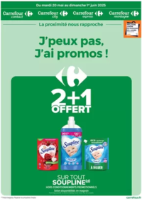Prospectus Carrefour HAZEBROUCK : J'PEUX PAS, J'AI PROMOS DU 20 MAI AU 01 JUIN !