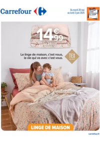 Prospectus Carrefour AULNOY LEZ VALENCIENNES : LINGE DE MAISON