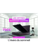 Prospectus L'univers du sommeil : Les offres sommiers Coffre