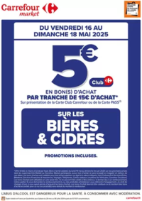 Prospectus Carrefour LIEVIN : CE WEEK-END, OP BON D’ACHAT SUR LES BIERES ET CIDRES