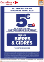 Promos et remises  : CE WEEK-END, OP BON D’ACHAT SUR LES BIERES ET CIDRES