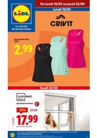 Prospectus Lidl SAMOREAU : Equipez-vous pour faire du sport chez Lidl : qualité, confort et style à petits prix