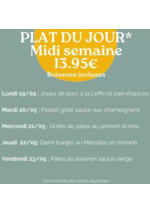 Prospectus crocodile : Plat Du Jour