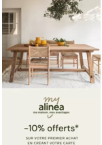 Prospectus Alinéa : 10% offerts