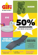 Prospectus Gifi : 50% remboursés en bon d'achat