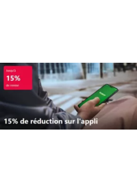 Prospectus Europcar MOUTIERS : Ce week-end, partez où vous voulez… avec jusqu’à 15 % de réduction sur votre véhicule via l’appli. L