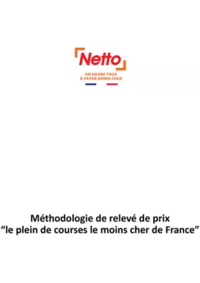 Prospectus Netto Carbonne : Méthodologie de relevé des prix
