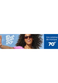 Prospectus Les opticiens Atol TARNOS Centre Commercial CARREFOUR : Vos solaires de marque 70€