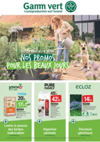 Prospectus Gamm vert GAUCHY : NOS PROMOS POUR LES BEAUX JOURS