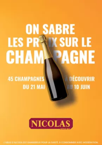 Prospectus NICOLAS COULOMMIERS : ON SABRE LES PRIX SUR LE CHAMPAGNE