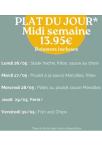 Prospectus crocodile : Plat Du Jour