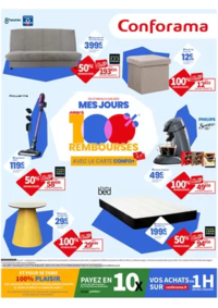 Prospectus Conforama NANCY : Mes jours 100% remboursés avec la carte Confo+