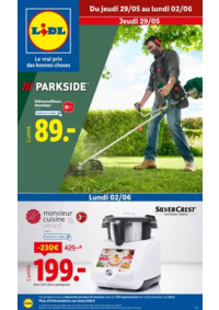 Prospectus Lidl PLUDUNO : Retrouvez notre nouvelle collection mode et outils de jardinage ce jeudi 29 mai chez Lidl