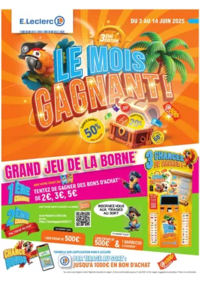 Prospectus E.Leclerc LE BLANC : LE MOIS GAGNANT 3 (EX DM11)