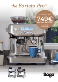 Prospectus BeDigital Clisson : SAGE PROMO BARISTA PRO