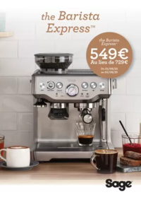 Prospectus BeDigital Clisson : SAGE PROMO BARISTA EXPRESS