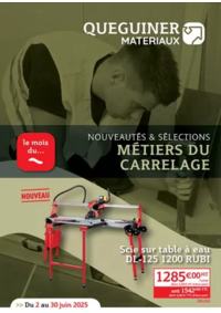 Prospectus Quéguiner matériaux Mauron : MÉTIERS DU CARRELAGE