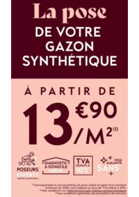 Prospectus Saint Maclou Nice (Villeneuve Loubet) : Saint Maclou, expert en pose de gazon synthétique !