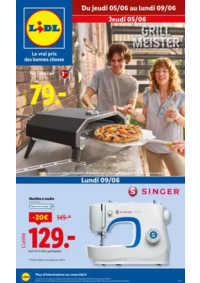 Prospectus Lidl LEGUEVIN : Barbecues, équipements pour la maison, jouets, vêtements… ne manquez pas cette vente Lidl.