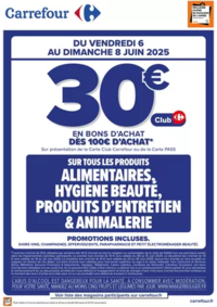 Prospectus Carrefour BERCK : OPERATION BON D’ACHAT SUR L’ALIMENTAIRE CE WEEK-END