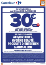 Prospectus Carrefour city : OPERATION BON D’ACHAT SUR L’ALIMENTAIRE CE WEEK-END
